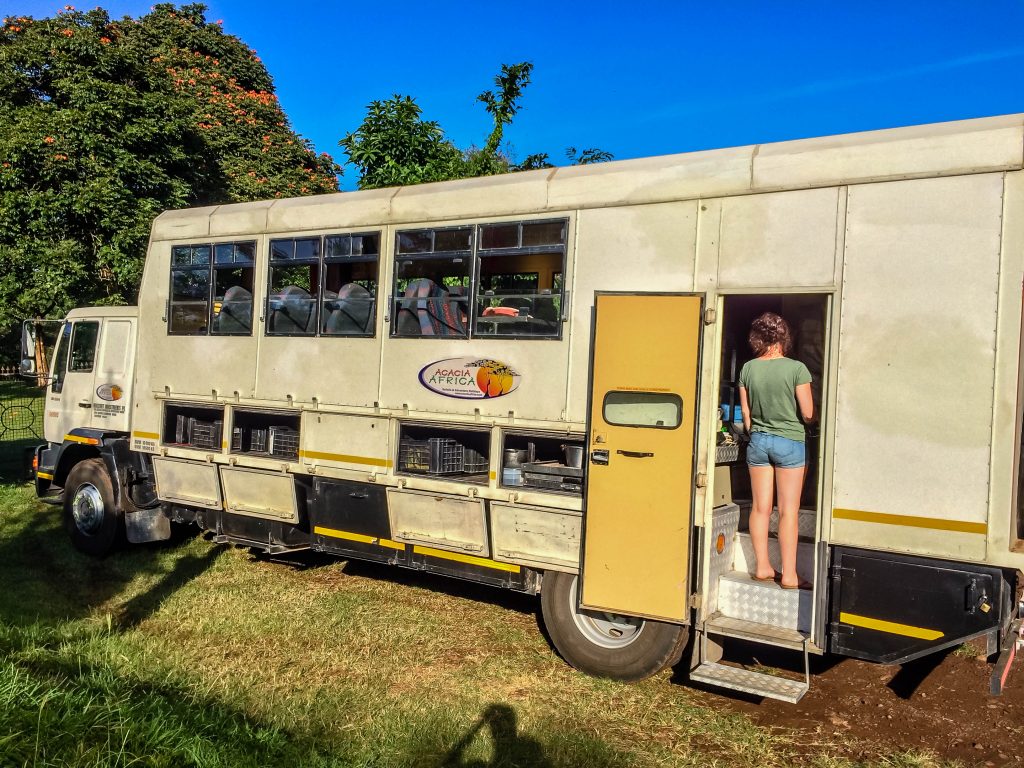 Safari truck in Africa 