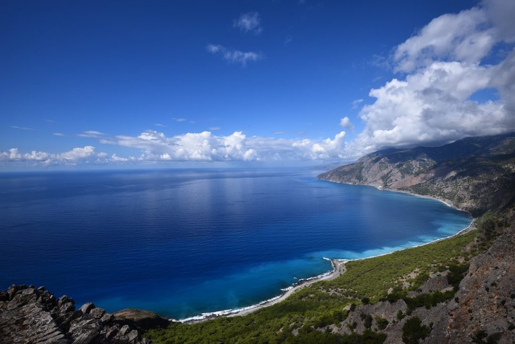 The coast of Crete, Greece