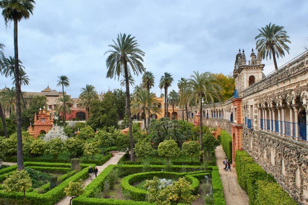 Gardens of Alcazar of Seville, Spain