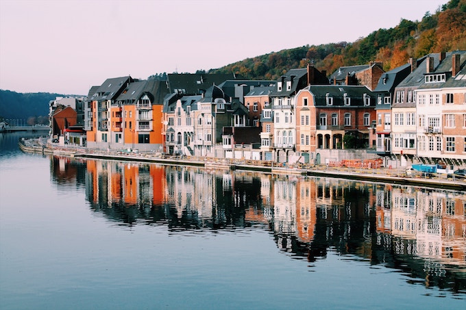 By the water in Dinant, Belgium