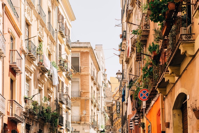  Une rue de Cagliari 