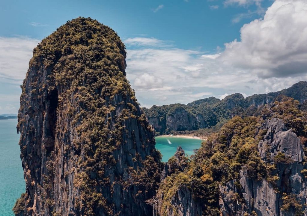 Limestone cliffs in Railay, Thailand