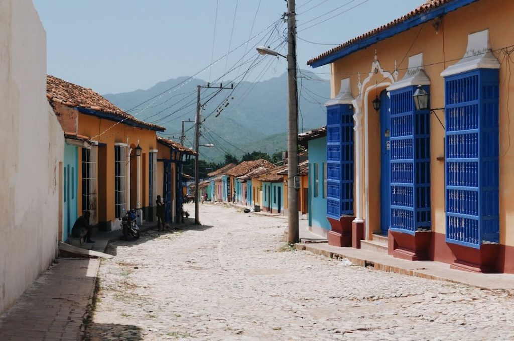 A colourful side street in Trinidad, Cuba