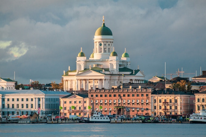 The Helsinki Cathedral in Finland