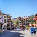 People walking down the street in Vail, Colorado